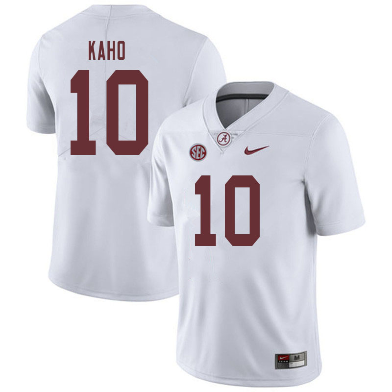 Men #10 Ale Kaho Alabama Crimson Tide College Football Jerseys Sale-White